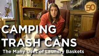 Camping Tips: Collapsible Laundry Baskets Make Great Trash Cans - 50campfires