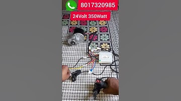 24 Volt 350 Watt PMDC Gear Motor Kit