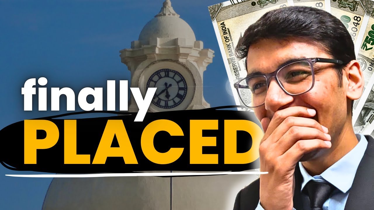 The Craziest IIT Placement Story 😱! | Finally Placed 🥹😭!!