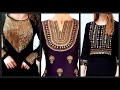 Outstanding Fabulous Embroidered Neck Design For Girls