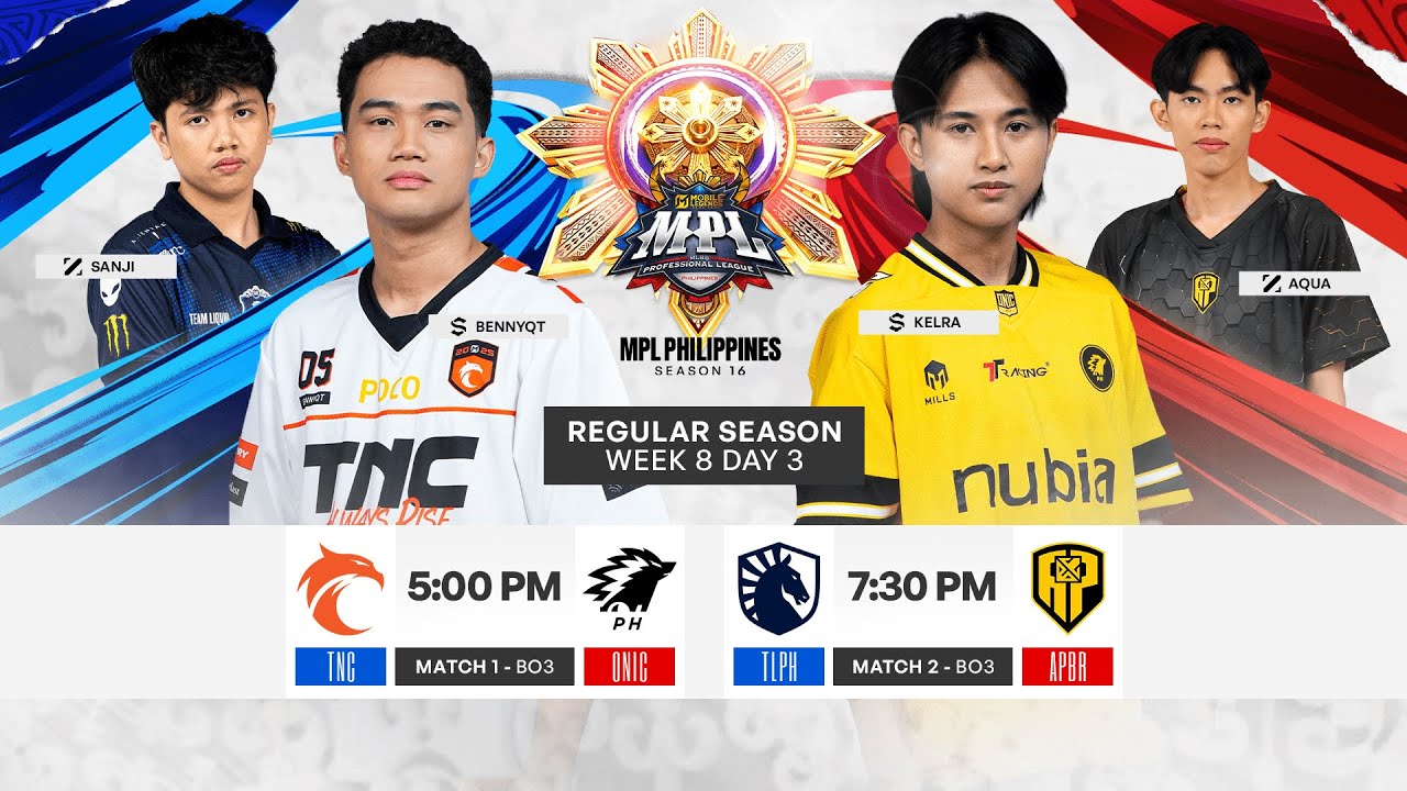 🔴 REBROADCAST | MPL PH S16 | ENGLISH - Week 8 Day 3