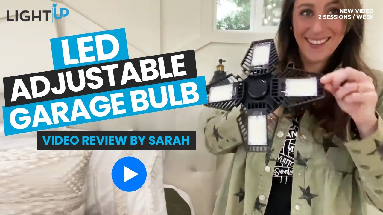 LED Adjustable Garage Bulb Video Review by Sarah