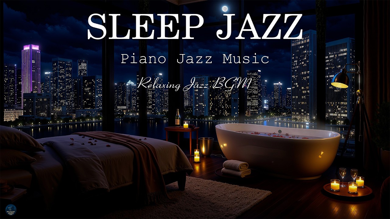 Night Jazz Music | Smooth Jazz Piano Music | Relaxing Background Music for Stress Relief, Deep Sleep