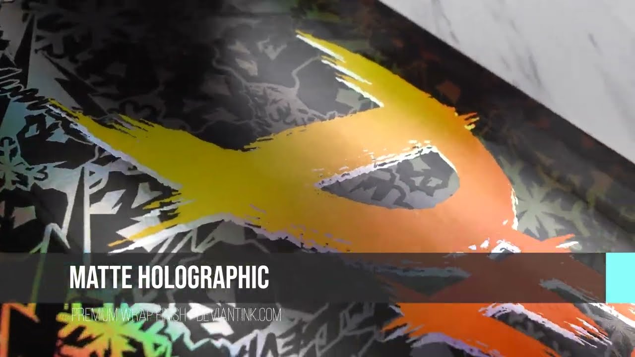 Deviant Ink Premium Durable Holographic Matte Wrap Finish