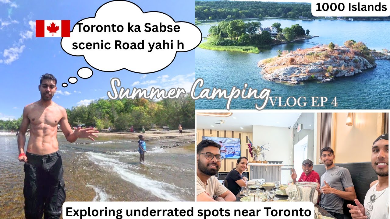 Toronto के पास ये Hidden Heaven 😍 | Thousand Islands Scenic Roadtrip + Indian Food
