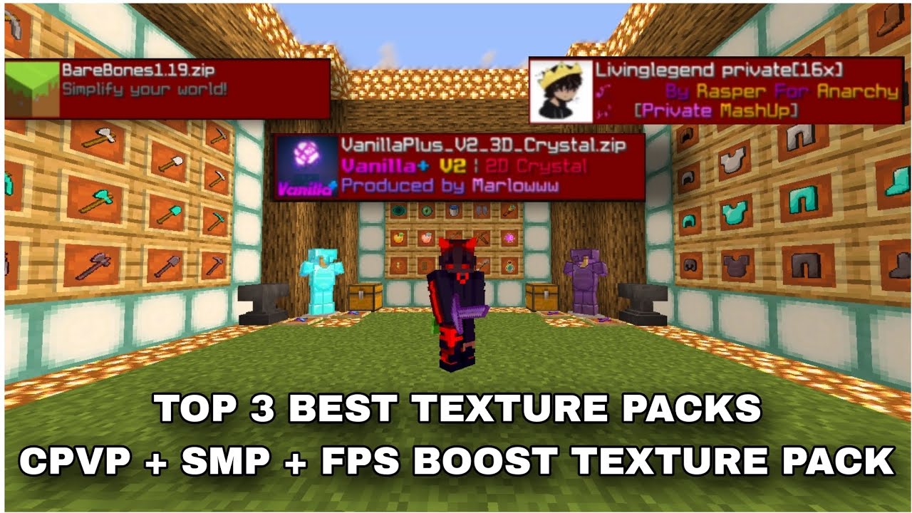 ( Best Texture Packs for pvp + smp + fps boost #minecraft #texturepack ...
