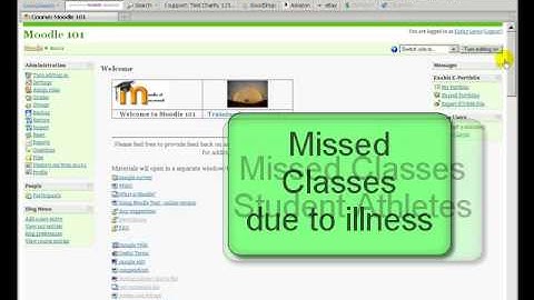 Moodle in a Minute - Adding the Tegrity Block