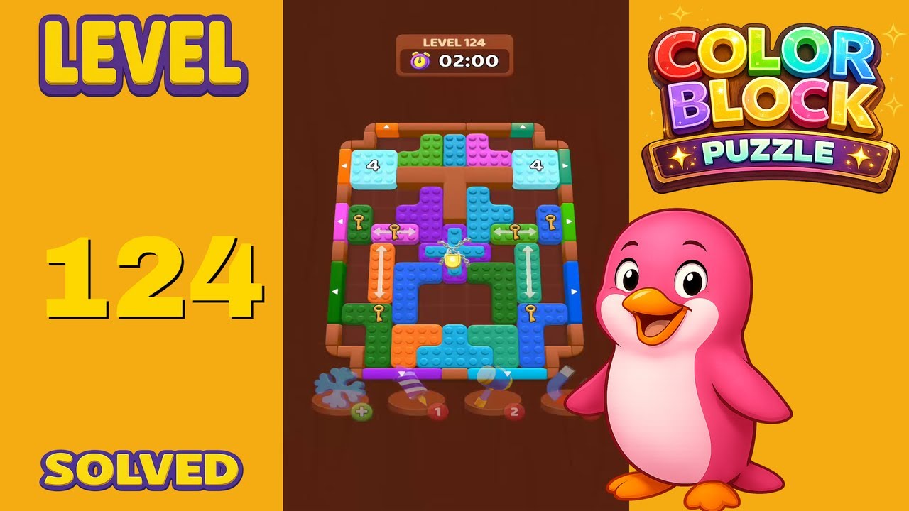 Blockb いろい Color Block Puzzle – Level 124 | Walkthrough - YouTube