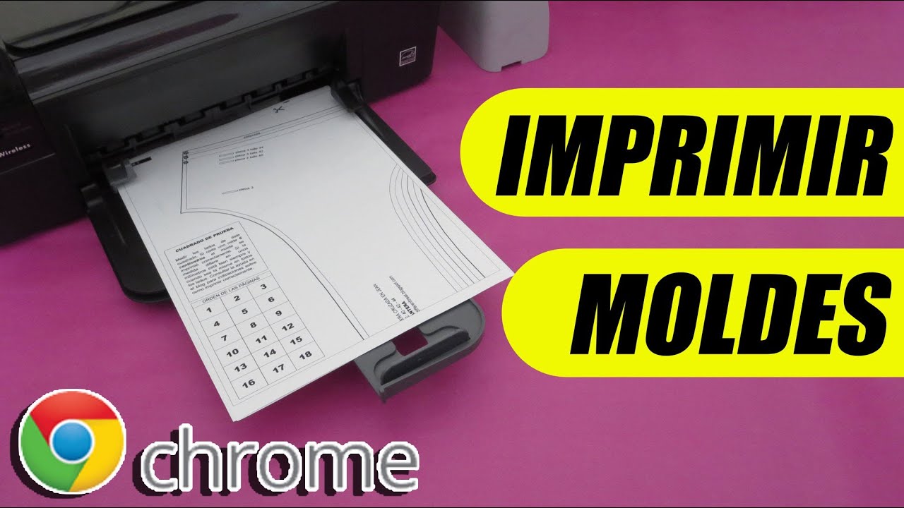Cómo imprimir los moldes desde Chrome - YouTube