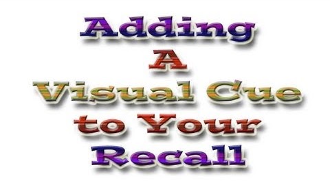 Adding a visual cue to your Recall