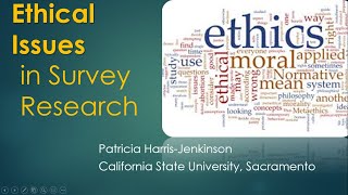 Ethical Issues in Survey Research