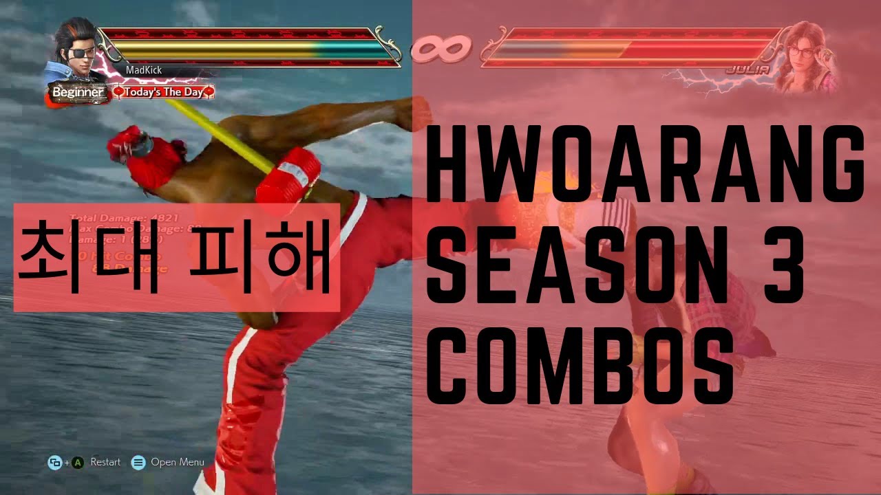 Tekken 7 Hwoarang Combos Exhibition Season 3 YouTube