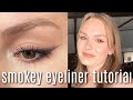 BROWN SMOKEY LINER TUTORIAL FOR BEGINNERS | smokey eyeliner tutorial for hooded eyes