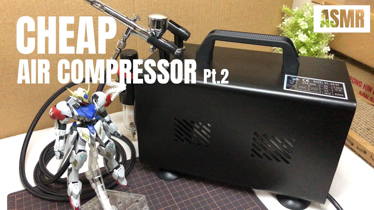 [REASONABLE] Cheap Airbrush Compressor for gunpla HSENG AS18TB Mini