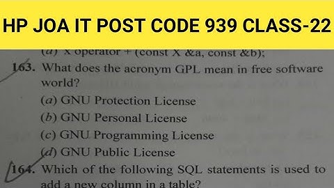 hpssc joa it 939 computer questions || Class 22 by gk c9 guru