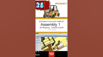 25- SolidWorks || Heftruck ||: Assemblage1 #3d #automobiel #solidworks #cadtekening #tekening #on...