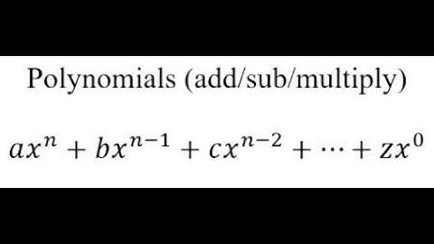 Polynomial Arithmetic