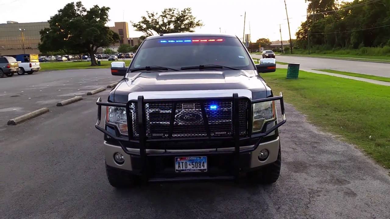 Ford F150 Truck Police Lights Pov