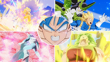 DRAGON BALL: Gekishin Squadra - ALL Transformations And Ultimate Attacks