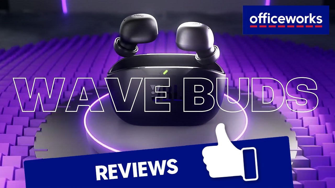 JBL Wave Buds True Wireless Earbuds Black Officeworks