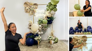 Como hacer un Arco de Globos Orgánico  Decoración para Cumpleaños PASO A PASO