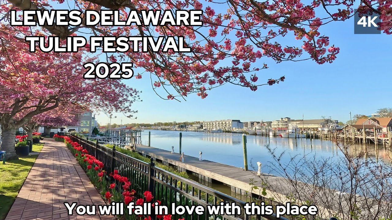 4K WALK | Downtown LEWES, DELAWARE 2025 🇺🇸