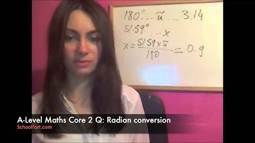 Radian conversion Exam Question | A Level Maths (Core 2 Module)