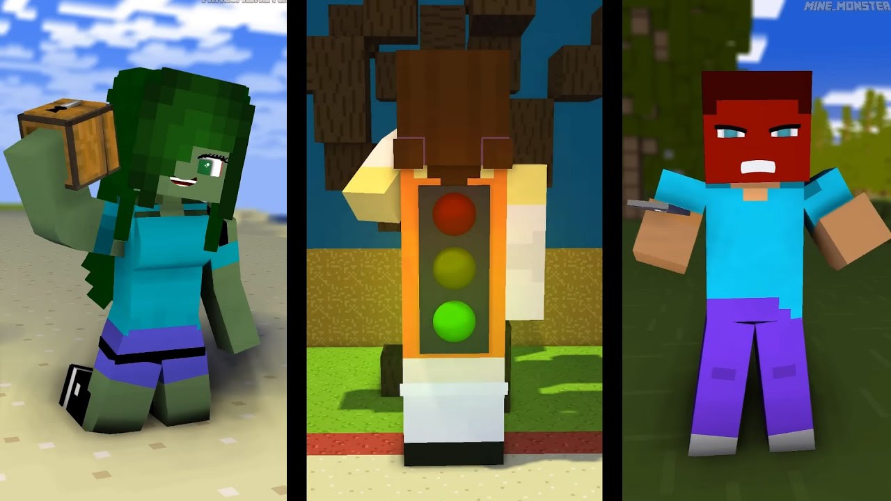 Never Chase the Zombie Girl | Minecraft Mix