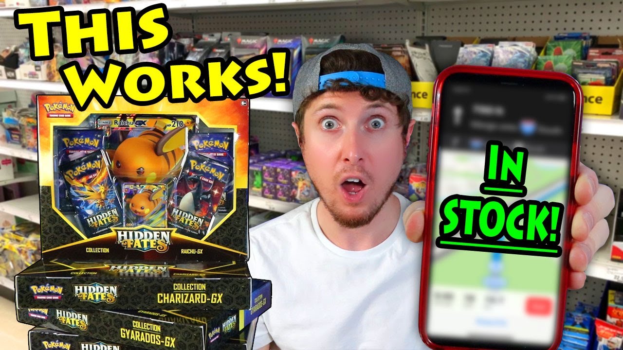 THIS WORKED FOR ME! How To Find HIDDEN FATES POKEMON CARDS At Walmart