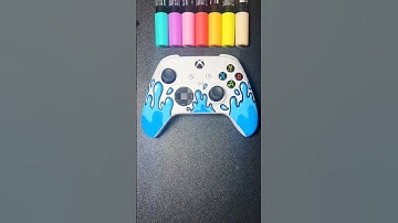 I CUSTOMIZED My XBOX CONTROLLER With POSCA MARKERS!… #viral #art #shorts