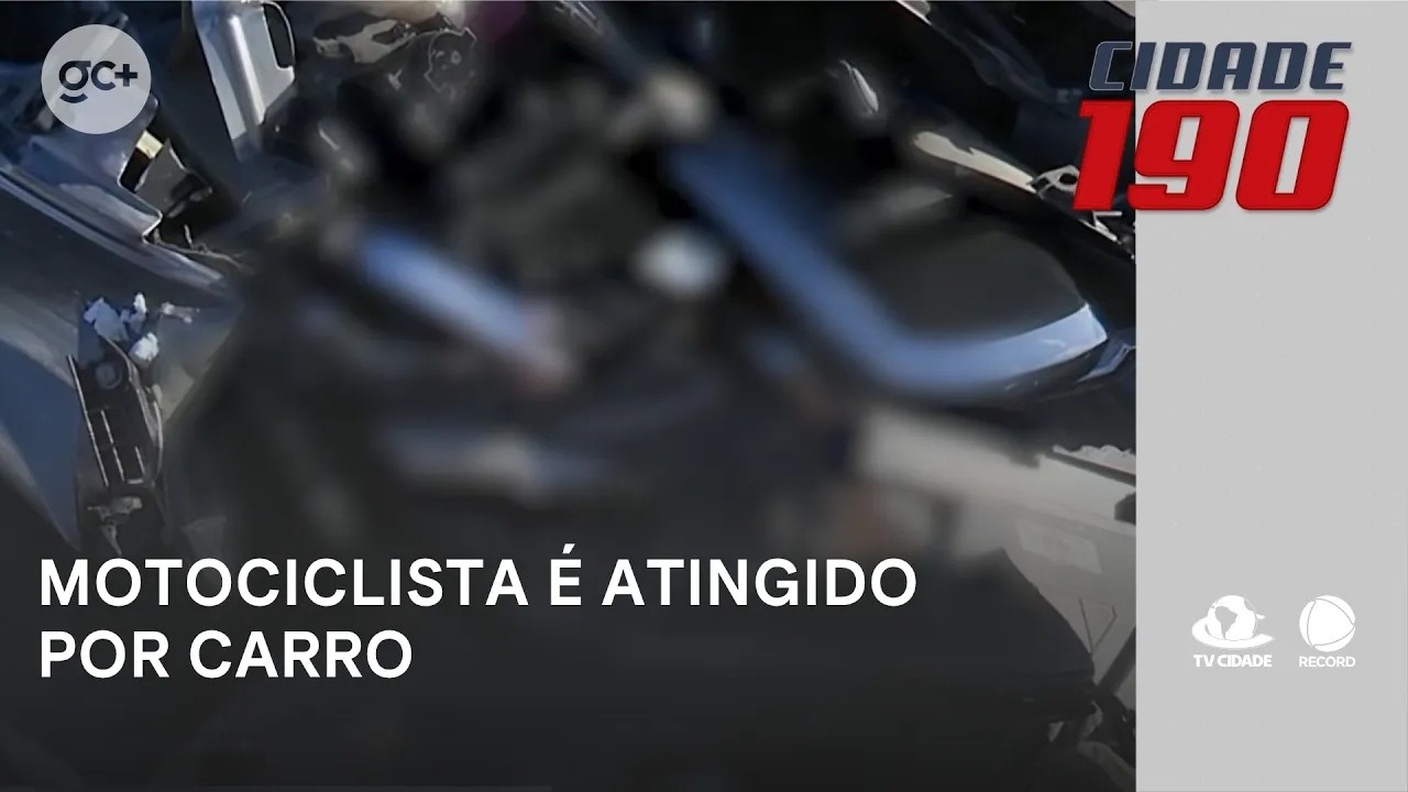 Motociclista é atingido por carro e tem ferimentos graves; ele foi socorrido | Cidade 190