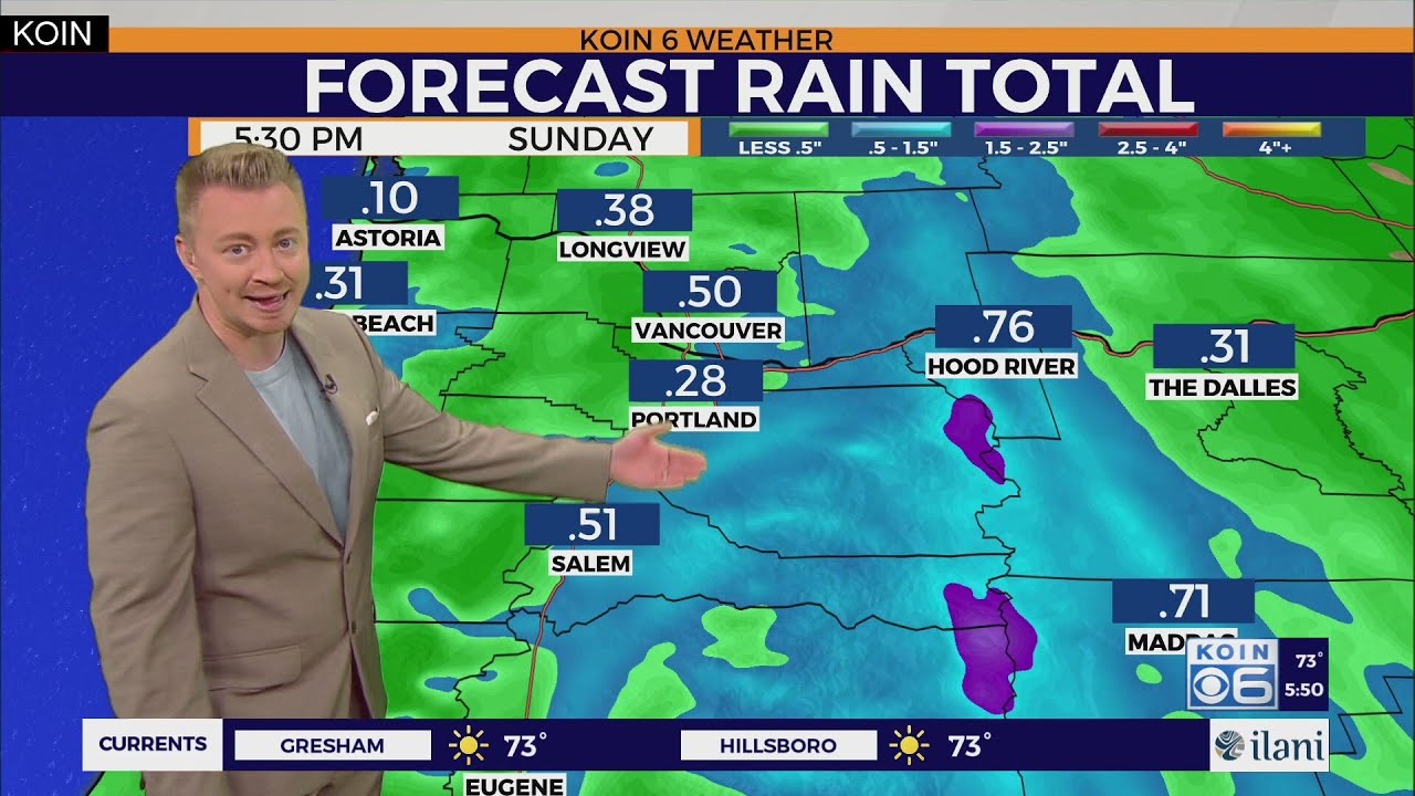 Warm to wet weekend ahead for Portland - YouTube