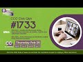 CCO Club Q&A #1733 📱