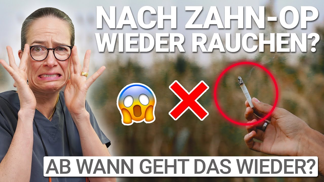 Rauchen behindert die gute Wundheilung, wissenswert