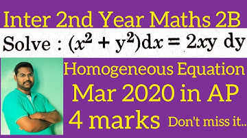 problem on homogeneous equation in telugu@maths naresh eclass