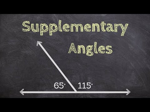 What are supplementary angles