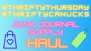 #thriftycanucks #thriftythursday Craft Supply Haul