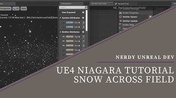 UE4 Niagara Tutorial Snow Across Field