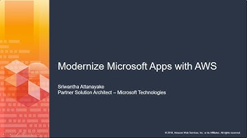 Modernize your Microsoft Applications on AWS