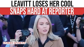 Let Me Finish Leavitt Clashes With Reporter After Ptsd Comment And Ukraine Questioning