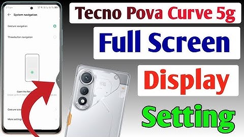 Tecno pova curve 5g full screen mode settings | How to use full screen display in Tecno pova curve