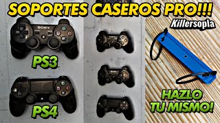 ✅SOPORTES Caseros PRO para mandos de PS3 Y PS4 | FACILES y RAPIDOS!😱😱😱