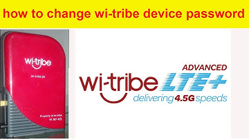 how to change wi-tribe wifi device password