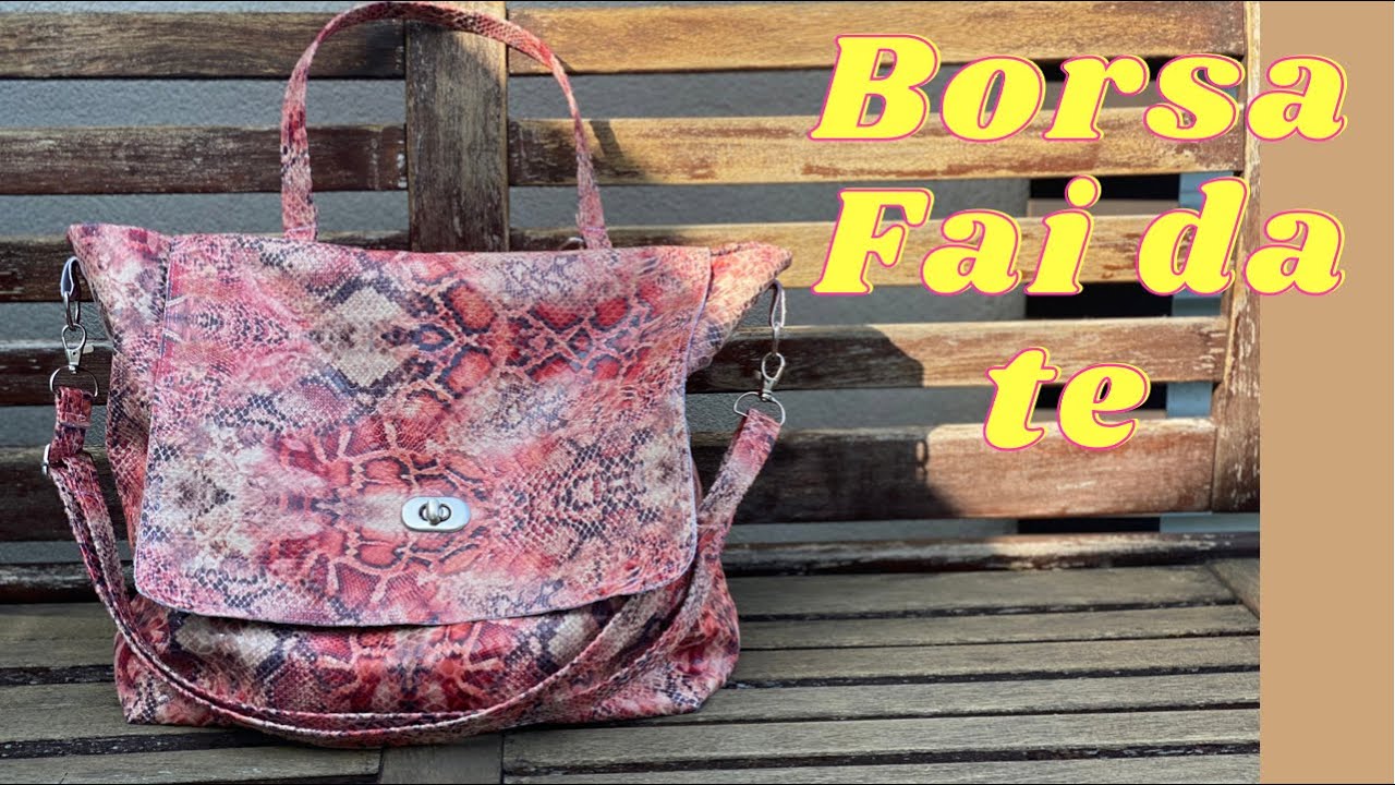 ✂️ Tutorial Borsa fai da te in tessuto di ecopelle | DIY Tutorial BAG