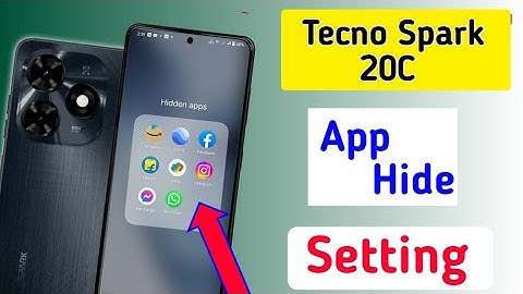 How To Lock & Hide Apps In Tecno Spark 20c/Apphide setting || Tecno spark 20c me app hide Kaise kare