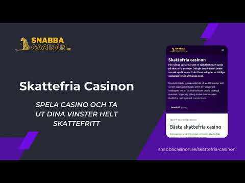Spela Casino Online Med Skattefria Vinster - EU Casinon För Svenska Spelare