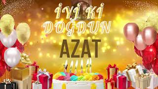 AZAT - Doğum Günün Kutlu Olsun Azat Resimi