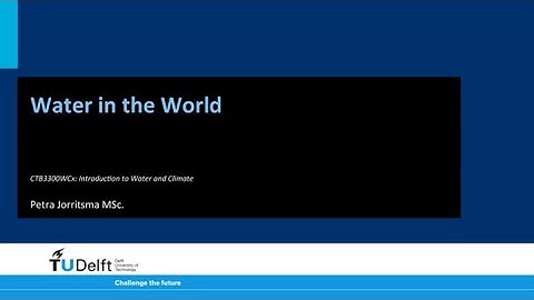 CTB3300WCx - Water resource management - Introduction