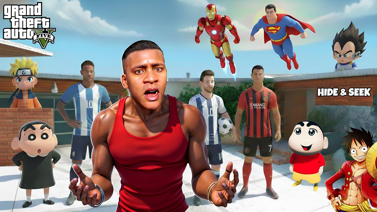 Franklin & Shinchan Playing Hide & Seek 😱 | Funniest GTA 5 Challenge