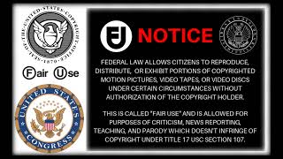 Fair Use Disclaimer - Section 512 Copyright Takedown Warning (no sound)